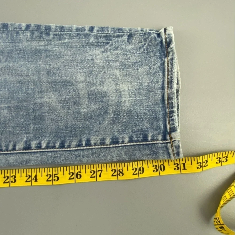 AEO straight slim extreme flex light wash blue jeans men's sz 29W x 32L